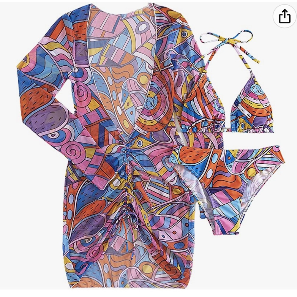 3 piece bikini set